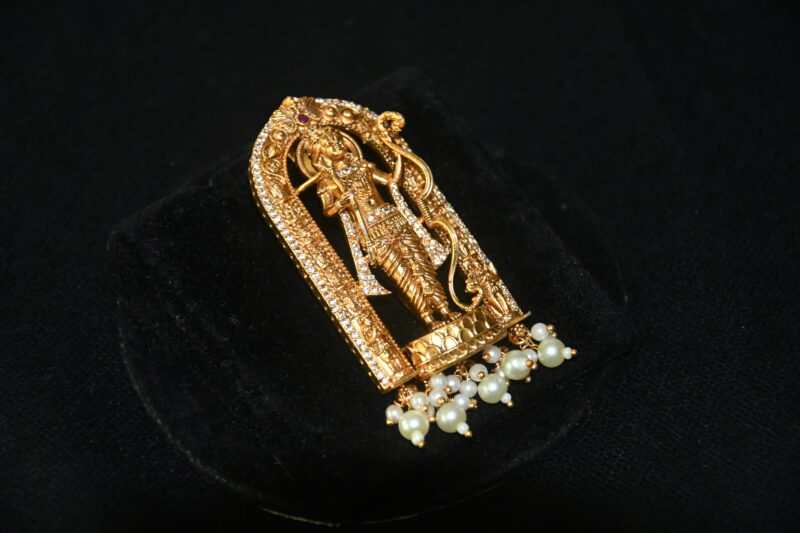 Ayodhya Balram pendant with earrings NFP10 - Image 2