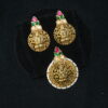 Antique Lakshmi round pendant with earrings NFP12