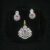 Small diamond pendant with earrings in pink NFP14P