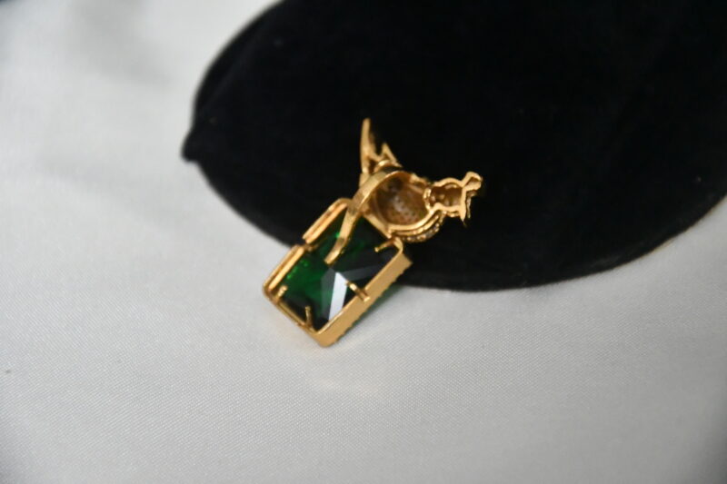 Bird cz pendant in green NFP16G - Image 2
