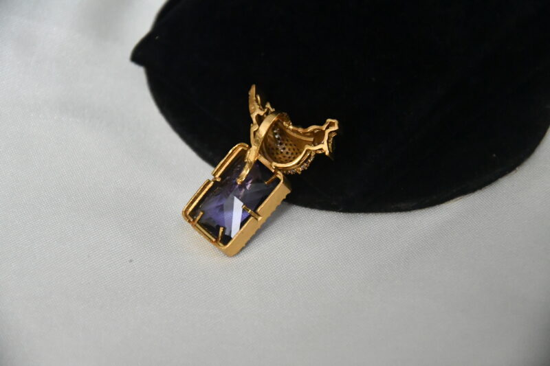Bird cz pendant in violet NFP16V - Image 2