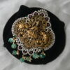 Victorian Lakshmi cz pendant with earrings NFP26 - Image 3