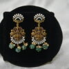 Victorian Lakshmi cz pendant with earrings NFP26