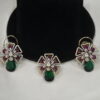Victorian cz pendant with earrings NFP27PG