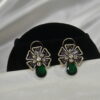 Victorian cz pendant with earrings NFP27VG