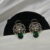 Victorian cz pendant with earrings NFP27VG
