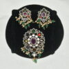 Victorian navaratna big size pendant with earrings NFP33