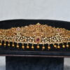 Antique Lakshmi CZ Waistbelt with gold balls hanging and traditional stonework by nischala fashions
