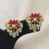 Lotus Kundan earrings NFE61