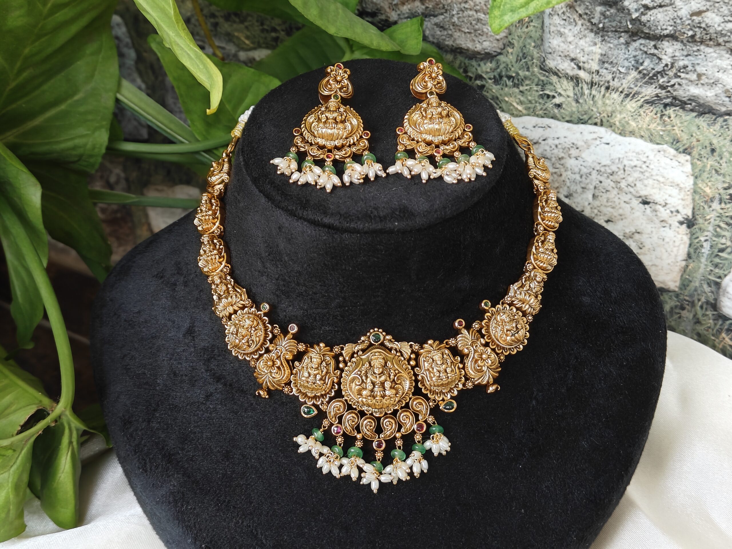 Antique Lakshmi necklace NFN195