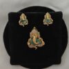 Ganesh pendant with earrings NFP34SG