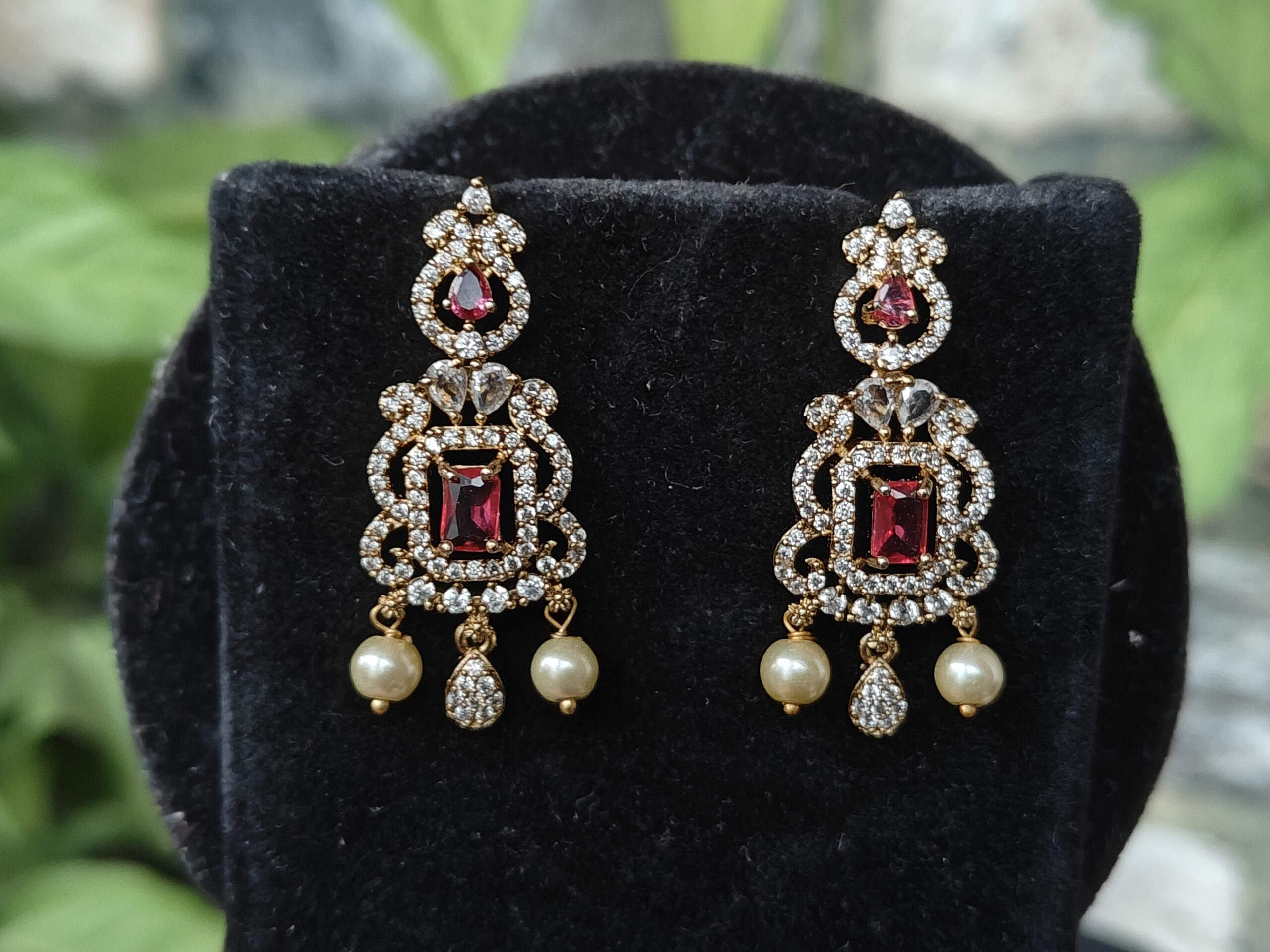 Antique CZ Elephant Kante in pink NFN207P - Image 3
