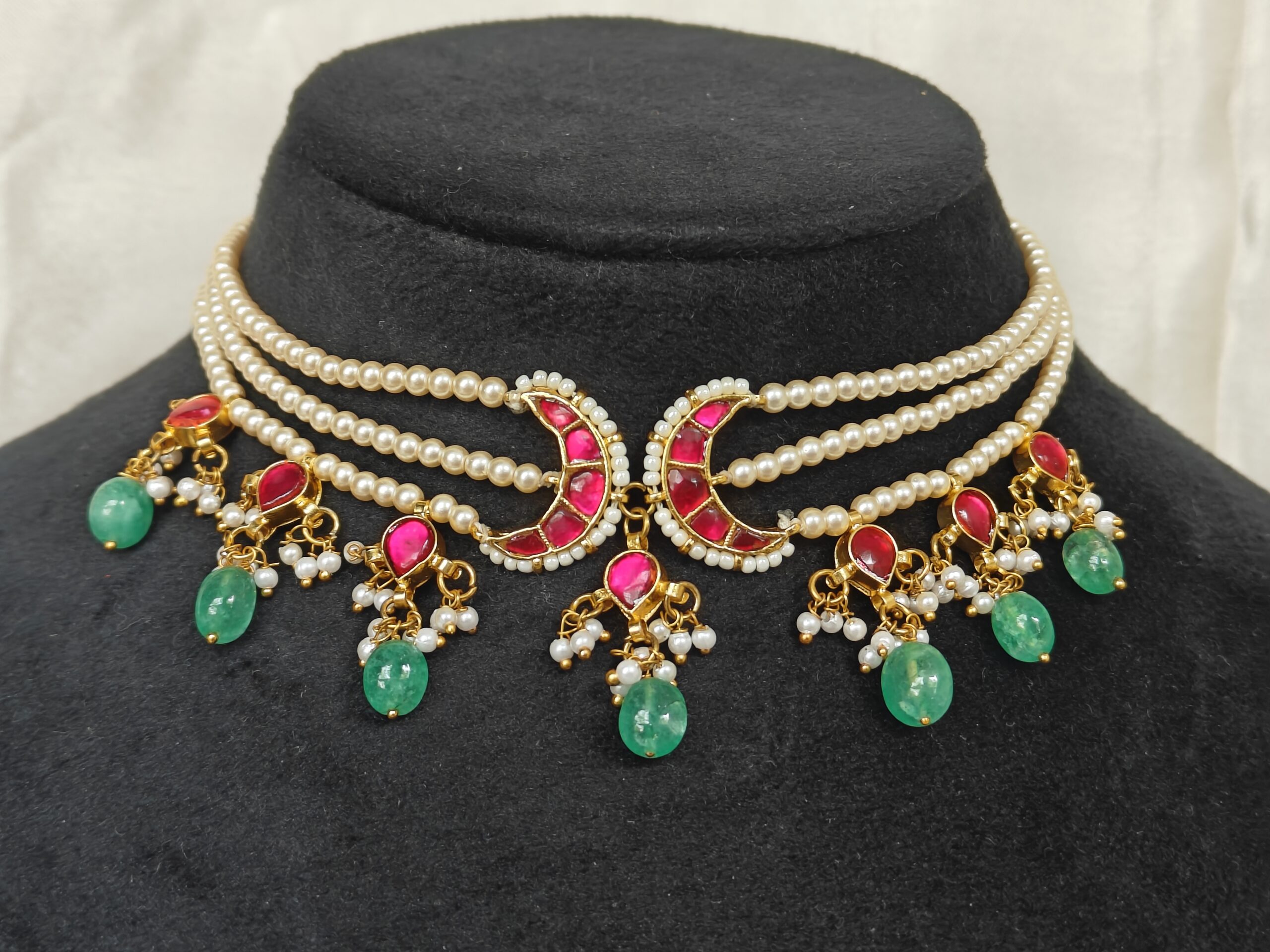 Southsea pearl jadau kundan choker NFN239 - Image 3