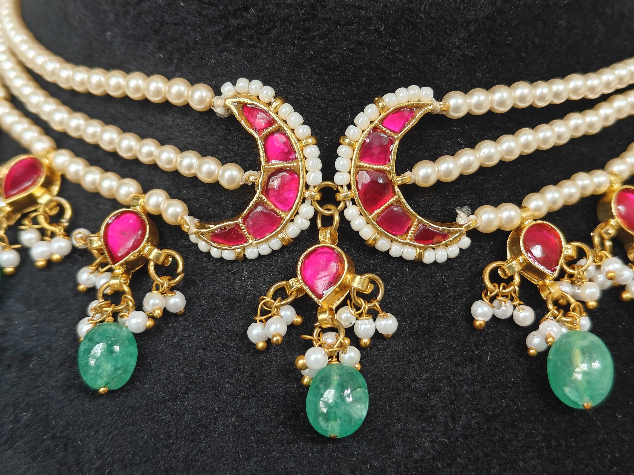 Southsea pearl jadau kundan choker NFN239 - Image 5